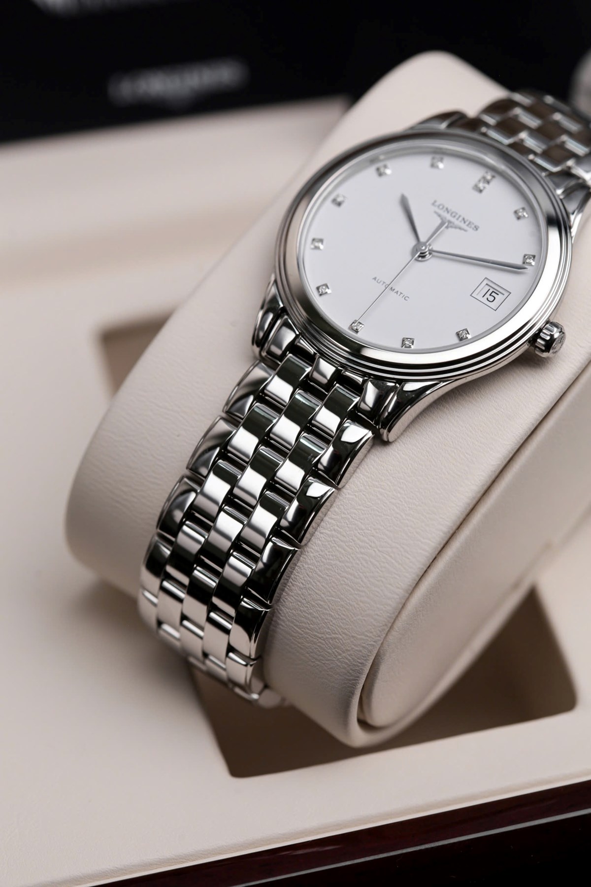 Longines Flagship Diamond Stainless Steel Automatic Men’s Watch L4.774.4.27.6 