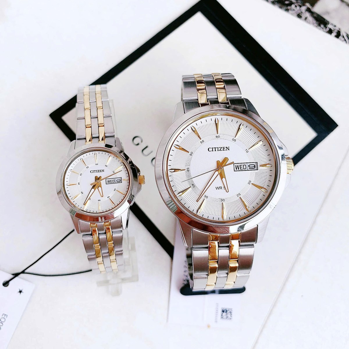 Cặp đôi Citizen demi sang chảnh BF2018-52A EQ0608-55A