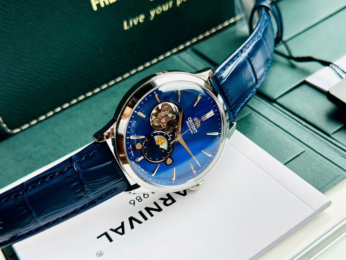 Orient Bambino Sun & Moon BLUE RA-AS0103A10B