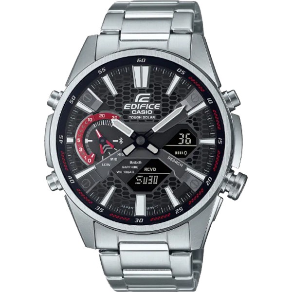 ECB-S100D-1A | Đồng Hồ Casio | Edifice | Nam | Dây Kim Loại | Pin Năng Lượng | WR100M