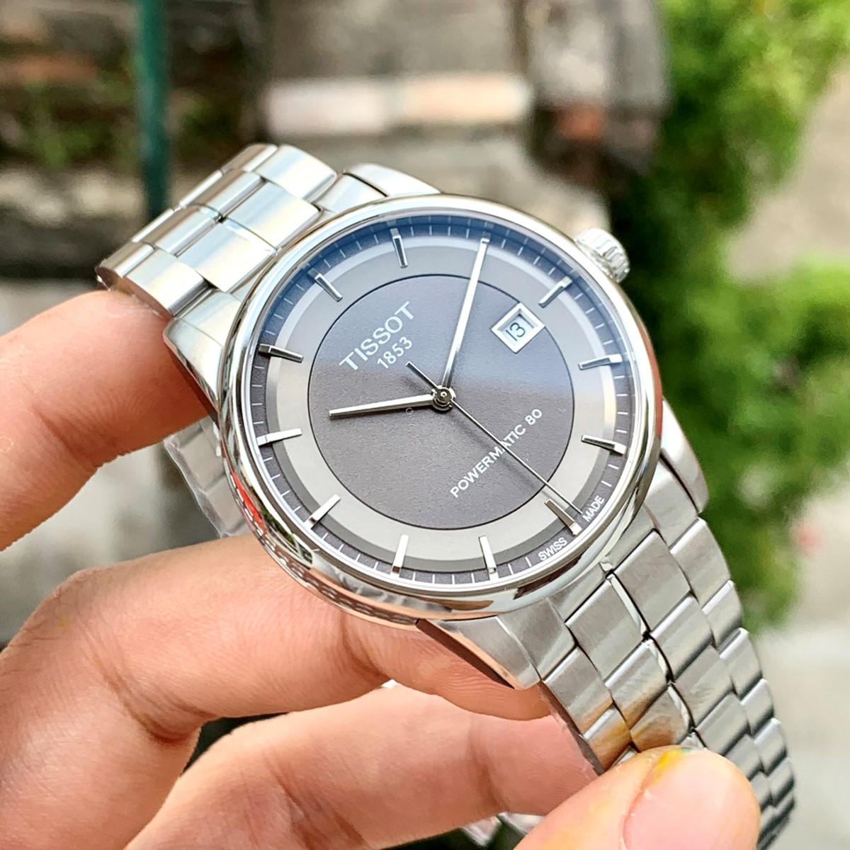 TISSOT T086.407.11.061.00 LUXURY POWERMATIC 80 MẶT XÁM | Đồng hồ Tissot chính hãng